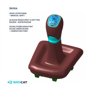 Škoda – gear lever knob – manual shift – BROCAT Design