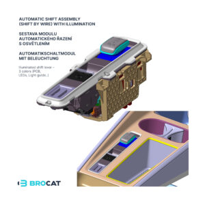 Škoda – Automatic shift assembly (Shift by wire) – BROCAT Design