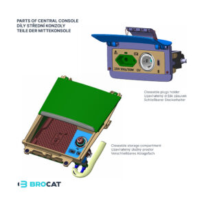 Škoda – parts of central console – BROCAT Design