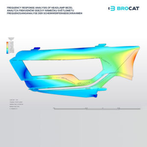 Frequency response analysis of headlamp bezel